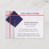 Kap für die Einzelhandelsstufe "Marine & Orange Gr Visitenkarte (Vorderseite)