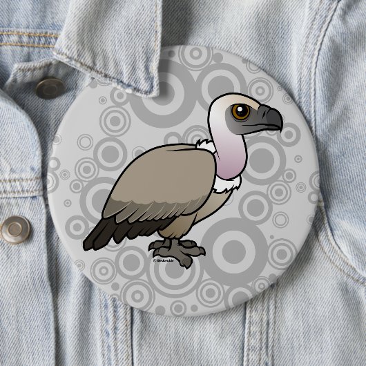 Kap-Geier Button (Beispiel)