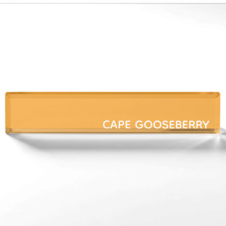 Kap-Goldbeere Gelb Farbname Namensplakette