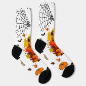 Kap Halloween. Hexenkürbis Socken (Rechts)
