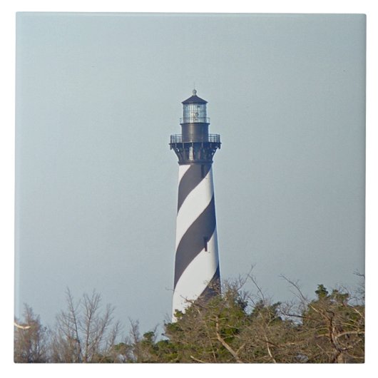 Kap Hatteras Leuchtturm - Außenbanken Fliese (Vorderseite)