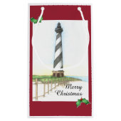 Kap Hatteras Leuchtturm-Feriengeschenk-Tasche Kleine Geschenktüte (Rückseite)