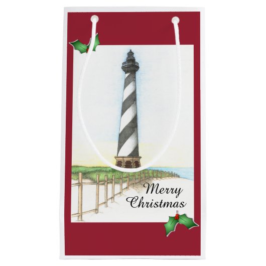 Kap Hatteras Leuchtturm-Feriengeschenk-Tasche Kleine Geschenktüte (Vorderseite)