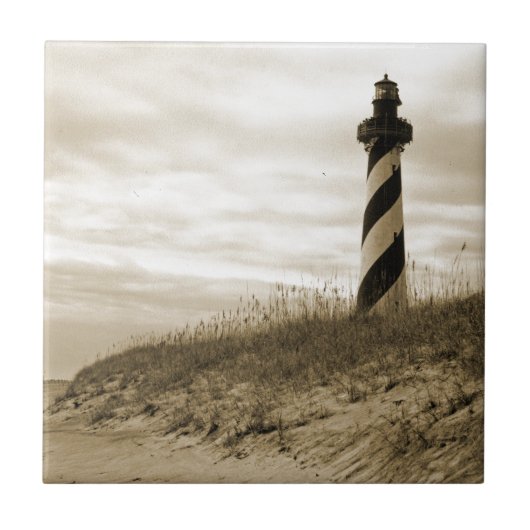 Kap Hatteras Leuchtturm Fliese (Vorderseite)