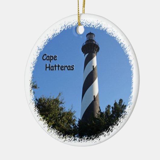 Kap Hatteras Leuchtturm Keramik Ornament (Links)