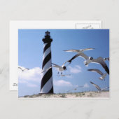 Kap Hatteras Leuchtturm North Carolina Leuchtturm Postkarte (Vorne/Hinten)