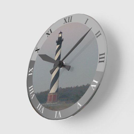 KAP HATTERAS LEUCHTTURM RUNDE WANDUHR (Winkel)