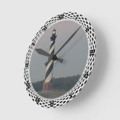KAP HATTERAS LEUCHTTURM RUNDE WANDUHR (Winkel)