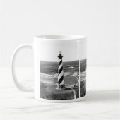 Kap Hatteras Leuchtturm-Schwarzweiss-Foto Kaffeetasse (Links)