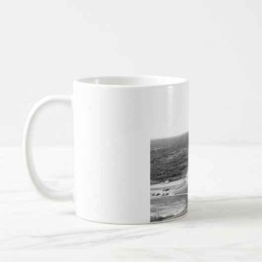 Kap Hatteras Leuchtturm-Schwarzweiss-Foto Kaffeetasse (Links)