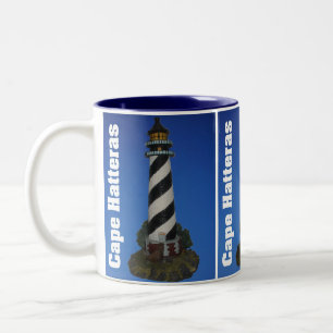 Kap Hatteras Leuchtturm-Tasse Zweifarbige Tasse