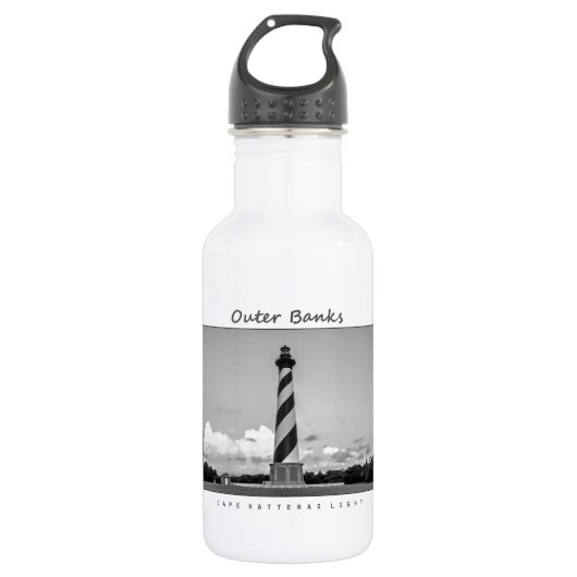 Kap Hatteras Licht Edelstahlflasche (Vorderseite)