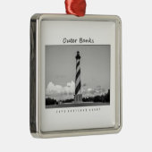 Kap Hatteras Licht Silbernes Ornament (Rechts)