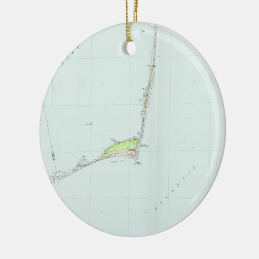 Kap Hatteras nationale Küste Map (1985) Keramik Ornament (Links)