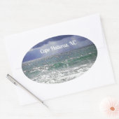 Kap Hatteras, NC Ovaler Aufkleber (Umschlag)