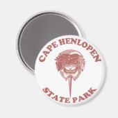 Kap Henlopen. Magnet (Vorderseite/Rückseite)