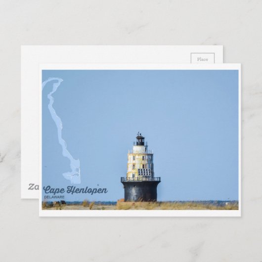 Kap Henlopen. Postkarte (Vorne/Hinten)