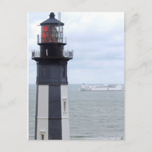 Kap Henry Lighthouse mit Schiff Postkarte