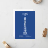 Kap Henry Lighthouse - Virginia - AD Mitteilungskarte (Vorderseite/Rückseite Beispiel)