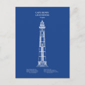 Kap Henry Lighthouse - Virginia - AD Postkarte (Vorderseite)