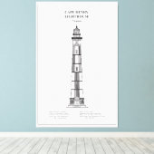 Kap Henry Lighthouse - Virginia - BD Leinwanddruck (Insitu (Holzboden))