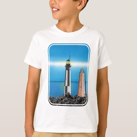 Kap Henry Lighthouse Virginia Chesapeake Bay T-Shirt (Vorderseite)