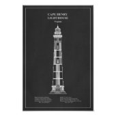 Kap Henry Lighthouse - Virginia - PD Fotodruck (Vorne)