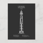 Kap Henry Lighthouse - Virginia - PD Postkarte (Vorderseite)