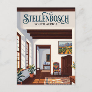 Kap-Holländisches Herrenhaus Südafrika Postkarte