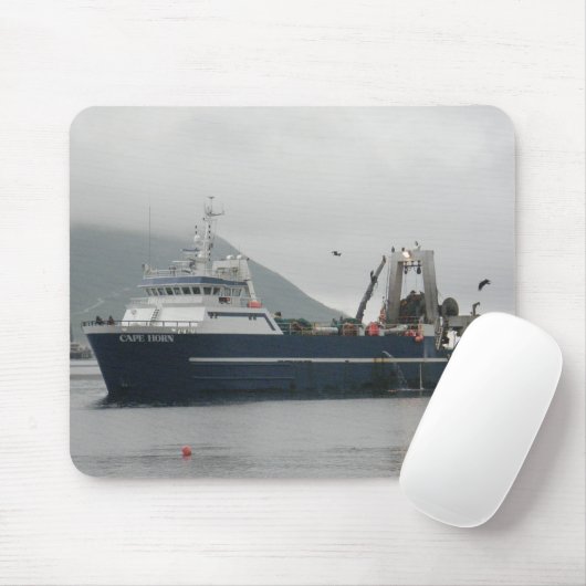 Kap Hoorn, Fabrik-Schleppnetzfischer im Mousepad (Mit Mouse)