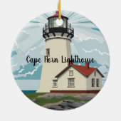 Kap Horn Leuchtturm, Chile Keramik Ornament (Hinten)
