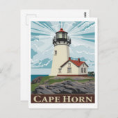 Kap Horn Leuchtturm, Chile Postkarte (Vorne/Hinten)