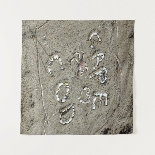 Kap Kabeljau in Muscheln geschrieben und Krabbenst Wandteppich (Vorderseite (Horizontal))