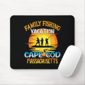 Kap-Kabeljau-Maschinen Familie Angelurlaub Sunset Mousepad (Mit Mouse)