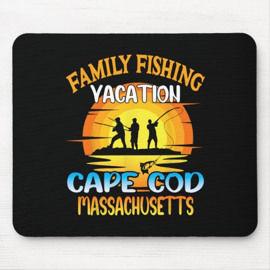 Kap-Kabeljau-Maschinen Familie Angelurlaub Sunset Mousepad (Vorne)