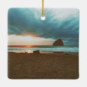 Kap Kiwanda - Pazifikstadt - ODER Keramikornament (Rückseite)