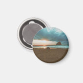 Kap Kiwanda - Pazifikstadt - ODER Magnet (Vorderseite/Rückseite)