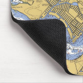 Kap-Koralle, Floridaseehafen-Diagramm mousepad (Ecke)