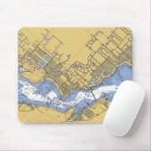 Kap-Koralle, Floridaseehafen-Diagramm mousepad (Mit Mouse)