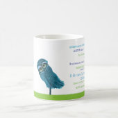 Kap korallenrotes Florida, das Eulen-Dekor gräbt Kaffeetasse (Mittel)