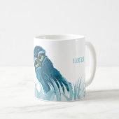 Kap korallenrotes Florida, das Eulen-Kunst gräbt Kaffeetasse (VorderseiteRechts)