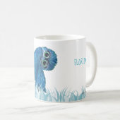 Kap korallenrotes Florida, das Eulen-Kunst gräbt Kaffeetasse (VorderseiteRechts)