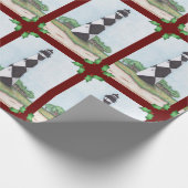 Kap Lookout Leuchtturm Weihnachtswrapping Papier Geschenkpapier (Ecke)