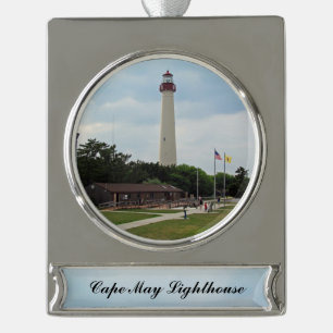 Kap-Mai-Leuchtturm Banner-Ornament Silber
