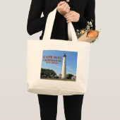 Kap Mai Leuchtturm, New Jersey Tote Bag Jumbo Stoffbeutel (Vorderseite (Produkt))