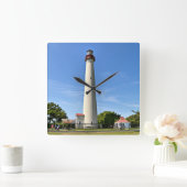 Kap. Mai Leuchtturm, New Jersey Wall Clock Quadratische Wanduhr (Zuhause)