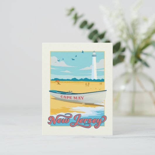 Kap Mai, New Jersey Postkarte (Stehend Vorderseite)