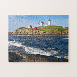 Kap Neddick "der Klumpen-" Leuchtturm, York Maine Puzzle