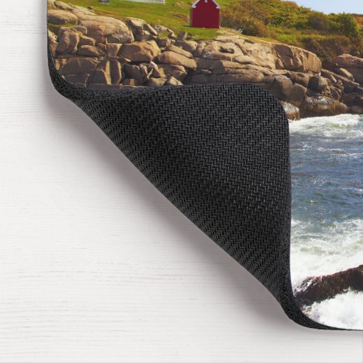 Kap Neddick "Klumpen-" Leuchtturm in Maine Mousepad (Ecke)