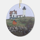 Kap Neddick Klumpen Lghthouse Maine Keramikornament (Links)